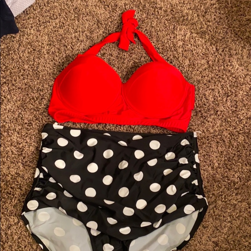 High waisted bikini